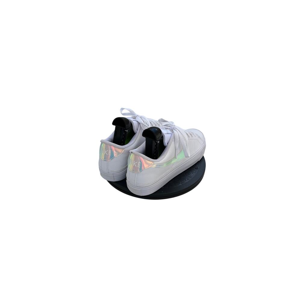 Nike Court Legacy Next Nature Sneakers Shoes White Iridescent Swoosh Size 9 - Picture 3 of 6